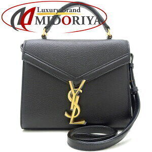 Saint Laurent Paris YSL Cassandra Calfskin Black Crossbody Bag